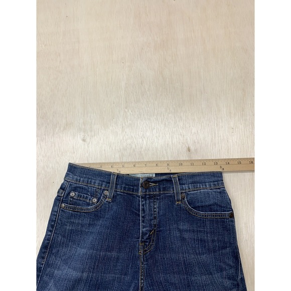Levis 512 Perfectly Slimming Bootcut Jeans 8M (26.5x28.5)Medium Wash Embellished - Picture 6 of 7